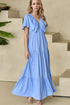 ruffled-v-neck-flutter-sleeve-maxi-dress OhSoStyled - Sophia's Style-2